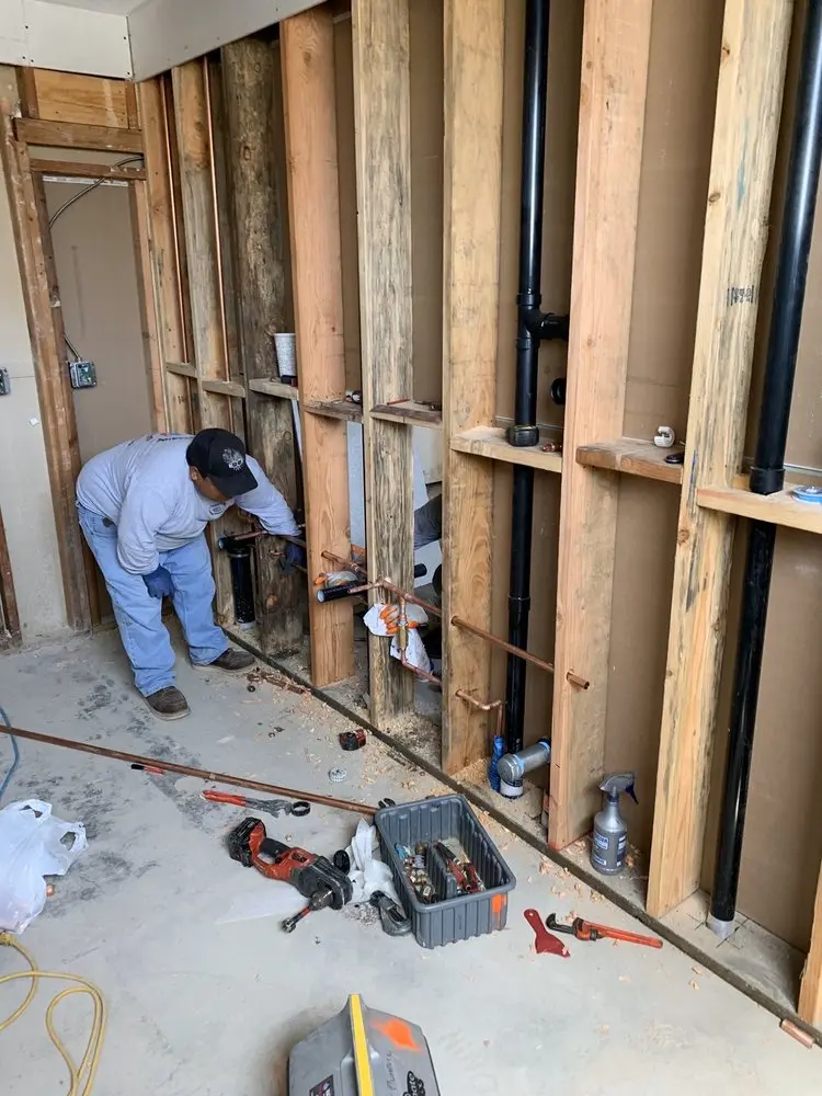 Commercial rough-in plumbing for Gas Line Repair in Donaldsonville